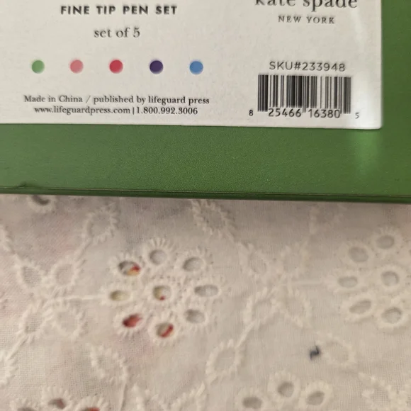 Kate Spade Fine Tip Pen Set, Adventure Colorblock - Picture 2 of 4